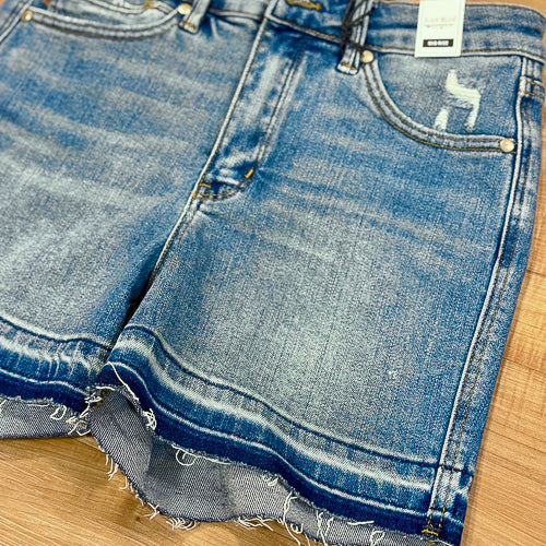 Judy Blue Raw Edge Shorts