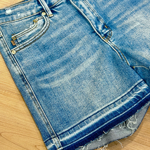Judy Blue Raw Edge Shorts