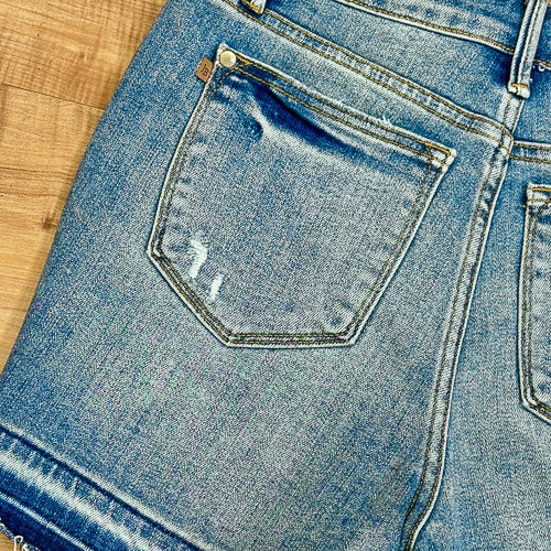 Judy Blue Raw Edge Shorts