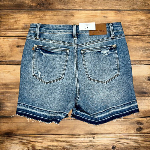 Judy Blue Raw Edge Shorts