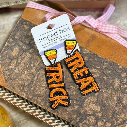 Beaded Trick or Treat Earrings