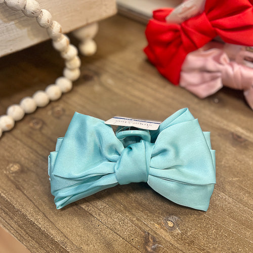Satin Bow Claw Clip