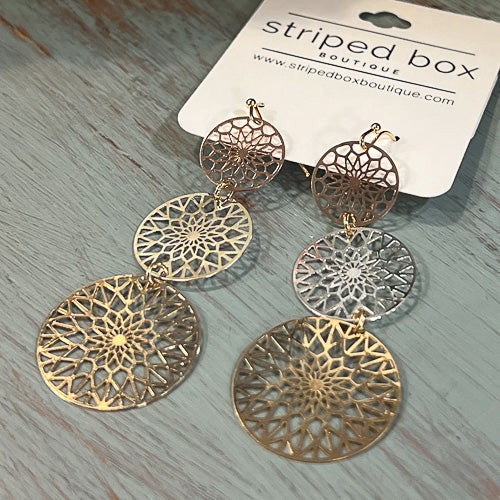 3 Drop Earrings