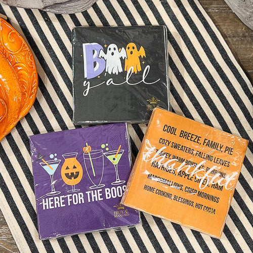 Fall Themed Beverage Napkins