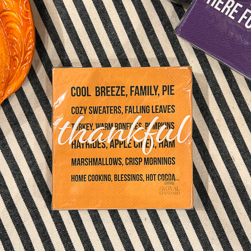 Fall Themed Beverage Napkins