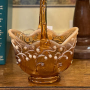 Amber Glass Basket