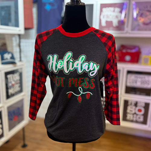 Holiday Hot Mess Top