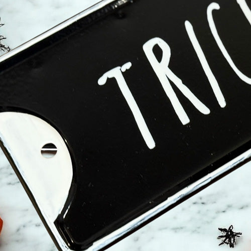 Trick or Treat Metal Sign