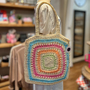 Multi Colored Beach Bag