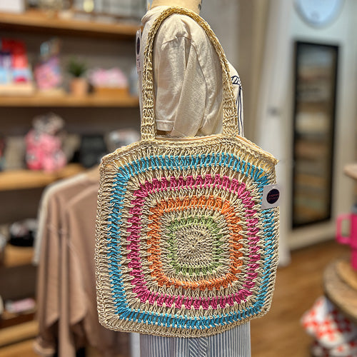 Multi Colored Beach Bag