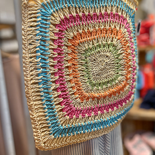 Multi Colored Beach Bag