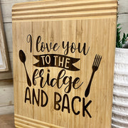 To the Fridge and Back Cutting Board