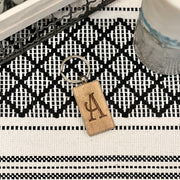 Wooden Initial Keychain