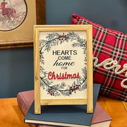 Hearts Come Home For Christmas Sign