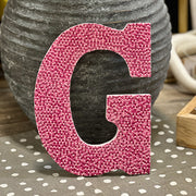 Beaded Letter Wall Hanger