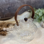 Glass Pumpkin Teapot