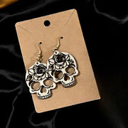 Wooden Skeleton Earrings