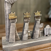 Layered Wood Nativity