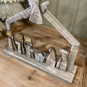 Layered Wood Nativity