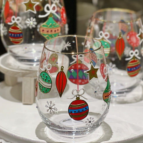 Ornament Wine Glass