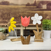 Mango Wood Flower
