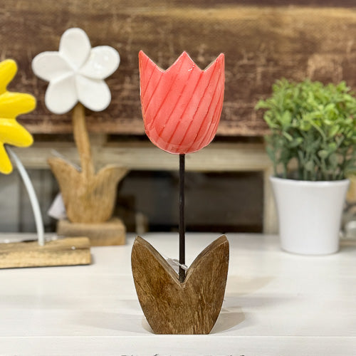 Mango Wood Flower