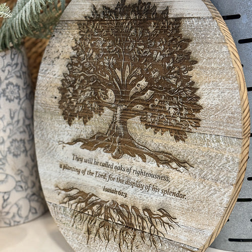 Isaiah 61:3 Oak Tree Decor