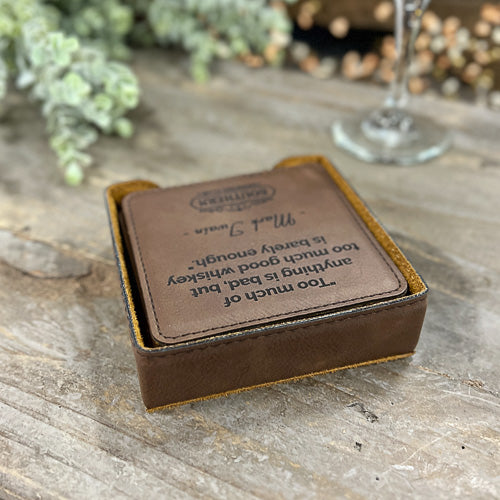 Drinking Quote Party Coasters