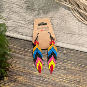 Paper Feather Earrings