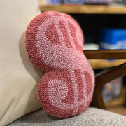 Pink Money Sign Pillow