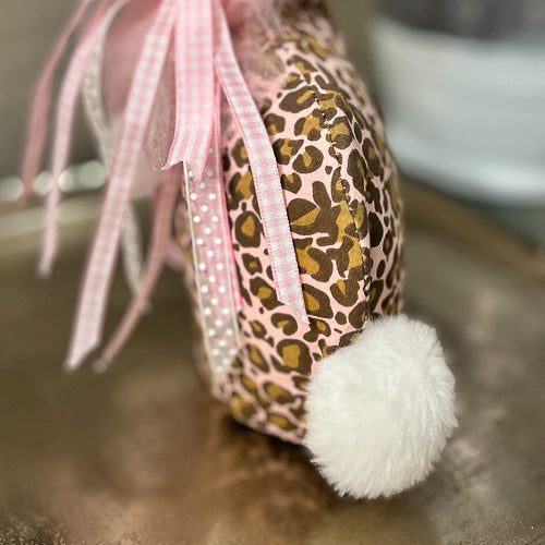 中古 廃盤  Dixie Leopard Print Bunny Pink Leopard Print Rabbit | Lone Star Mercantile