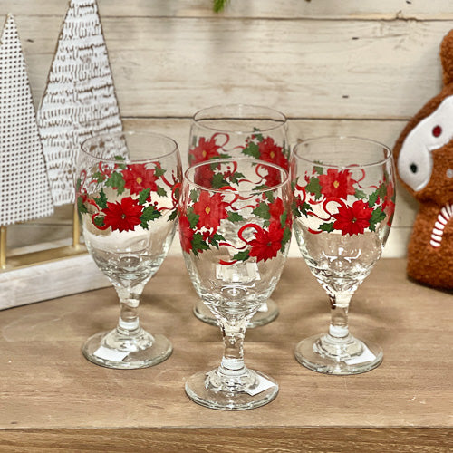 Poinsettia Glass