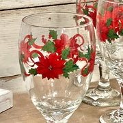 Poinsettia Glass