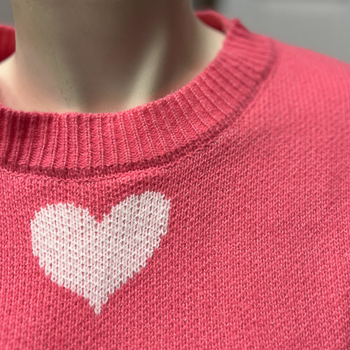 Pink Hearts Sweater