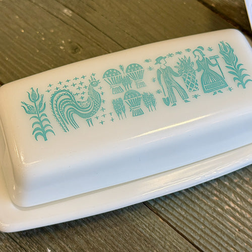 Vintage Pyrex Butterprint Butter Dish