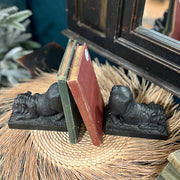 Bulldog Bookends and Books