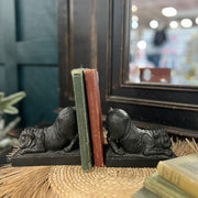 Bulldog Bookends and Books