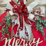 Red Merry Christmas Door Hanger