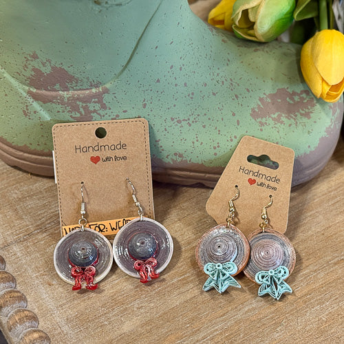 Summer Hat Earrings