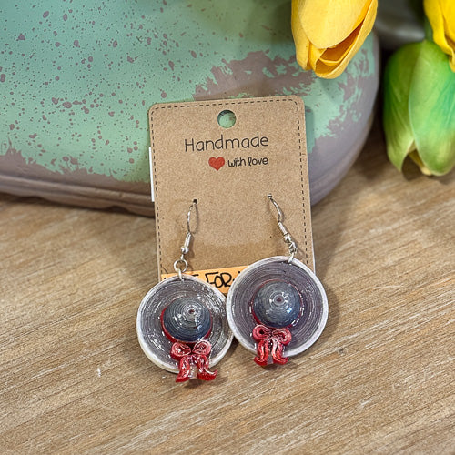 Summer Hat Earrings