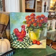 Canvas Rooster Painting