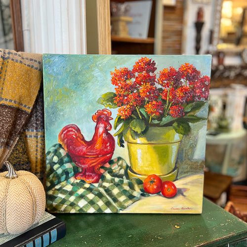Canvas Rooster Painting