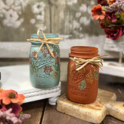 Painted Fall Jar
