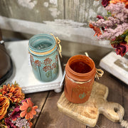 Painted Fall Jar