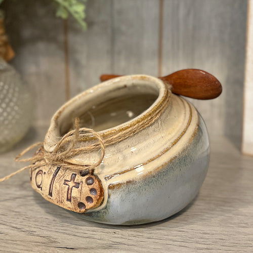 Pottery Salt Bowl