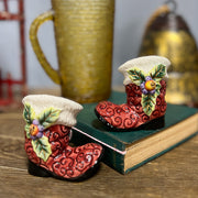 Santa Boots Salt And Pepper Shakers