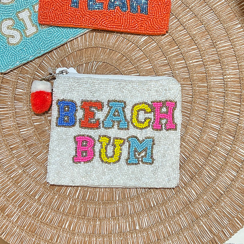 Beach Themed Beaded Pouch
