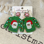 Beaded Sweater Earrings