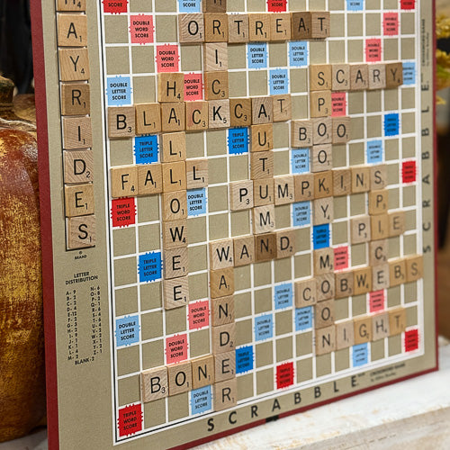 Fall Themed Scrabble Board