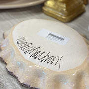 Scarecrow Pottery Oval Tray
